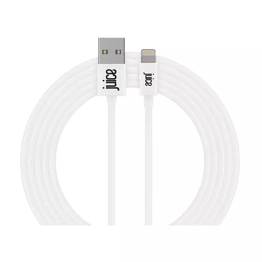 Juice JUI-CABLE-LIGHT-3M-RND-WHT lightning cable White