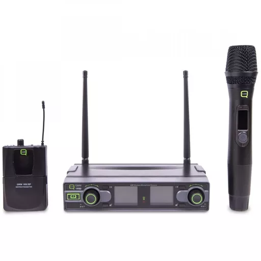 Q-Audio QWM1950HH+BP  Dual UHF Wireless System - CH70