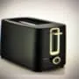 2 Slice Toaster Black & Gold