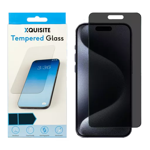 Xquisite 2D Glass - iPhone 15 Pro - Privacy