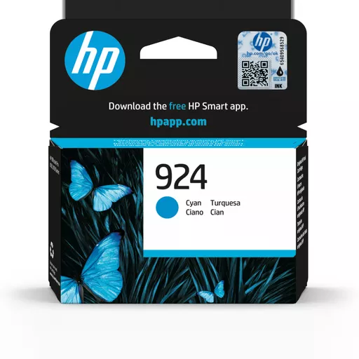 HP 4K0U3NE/924 Ink cartridge cyan, 400 pages ISO/IEC 19752 for HP OJ Pro 8120/e