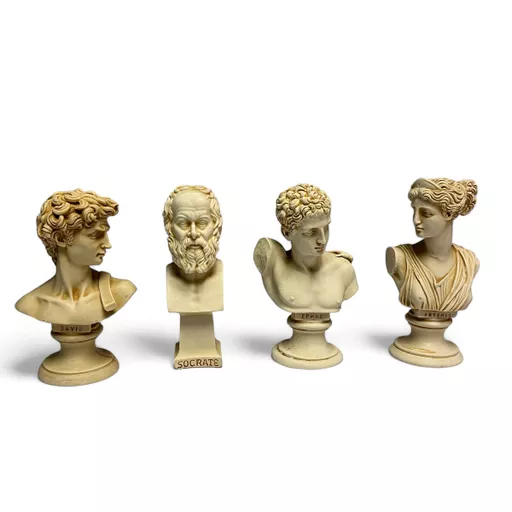 4 Ancient Greek God Heads