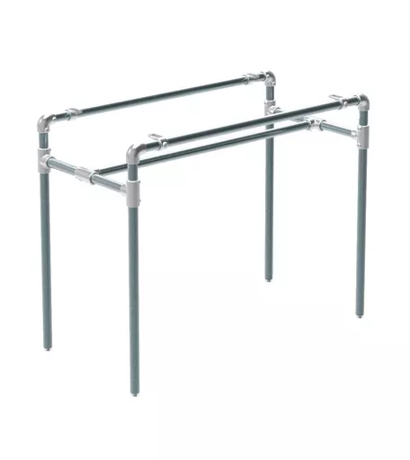 Galvanised Metal Industrial Display Table