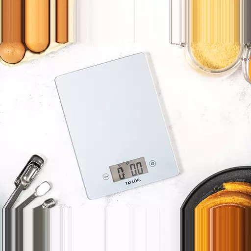 Taylor Pro Glass Digital 5Kg Kitchen Scales Silver