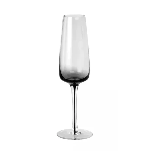 Smoked Glass Champagne Glass
