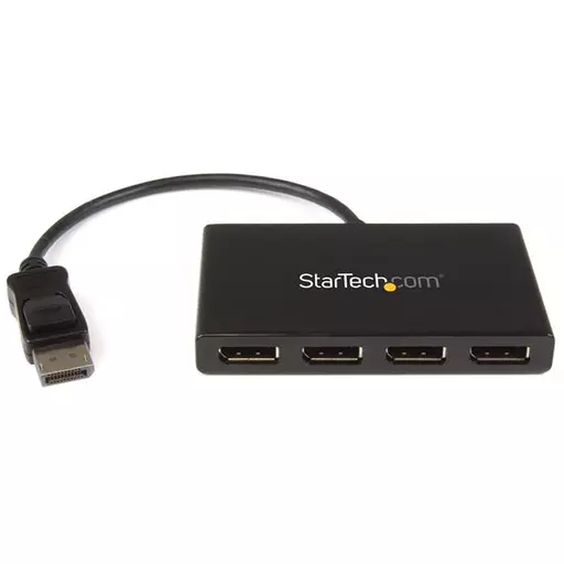 StarTech.com 4-Port Multi Monitor Adapter - DisplayPort 1.2 MST Hub - 4x 1080p - DisplayPort Video Splitter for Extended Desktop Mode on Windows PCs Only - DP to Quad DP Monitors