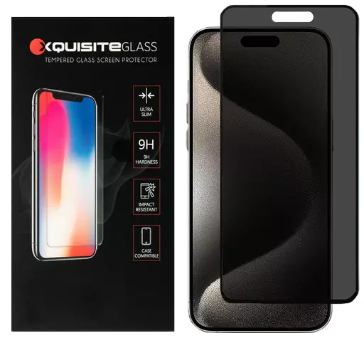 Xquisite 2D Glass - iPhone 15 Pro Max - Privacy