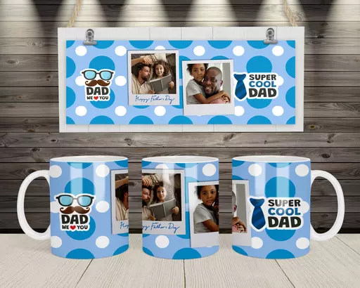 Personalised 'Dad We Love You' Mug - Upload Photos
