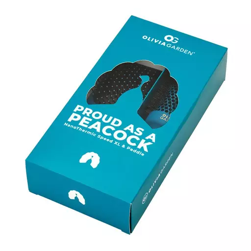 Olivia Garden Peacock Nanothermic 2 Piece Brush Kit