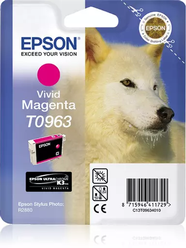 Epson C13T09634010/T0963 Ink cartridge magenta, 865 pages 11,4ml for Epson Stylus Photo R 2880