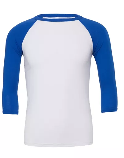 Canvas Unisex 3/4 Sleeve Baseball Tee