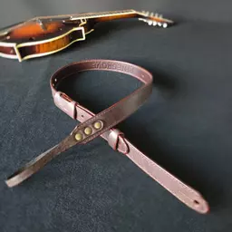 MS72T brown mandolin strap Pinegrove Leather 151656.jpg