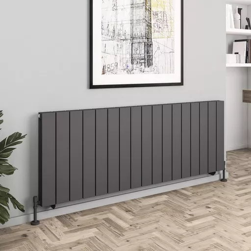 Queenswood 600 x 1649 Aluminium Radiator Matt Anthracite