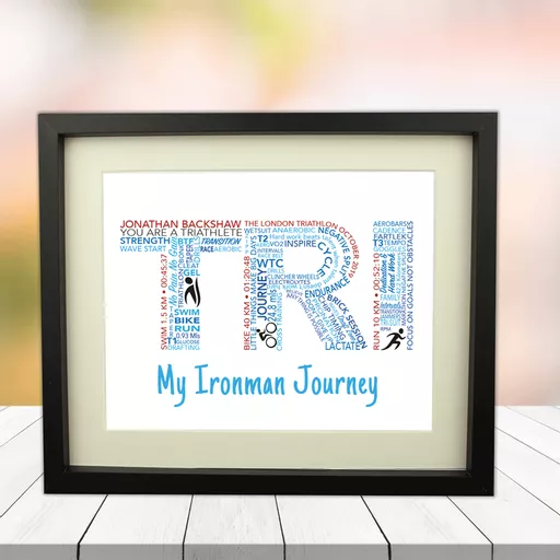 Ironman Word Art Picture 10 x 8