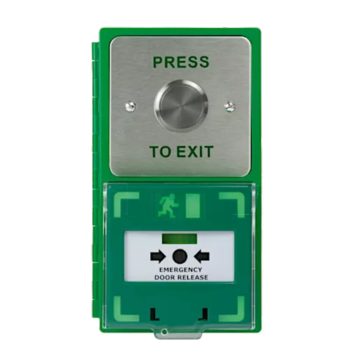 ICS Dual Unit MCP110 Call Point With Large 35mm Exit Button