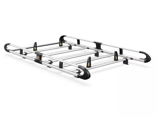Toyota Proace City 2020-Onwards L1, H1 Twin Rear Doors - ULTI Rack+ (Aluminium) - 5 Bar Roof Rack