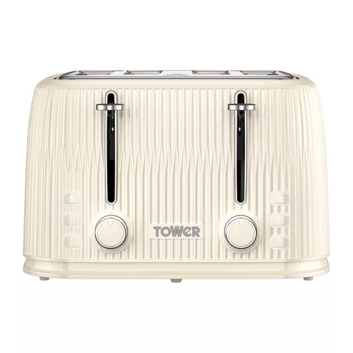 4 Slice Textured Toaster Gloss