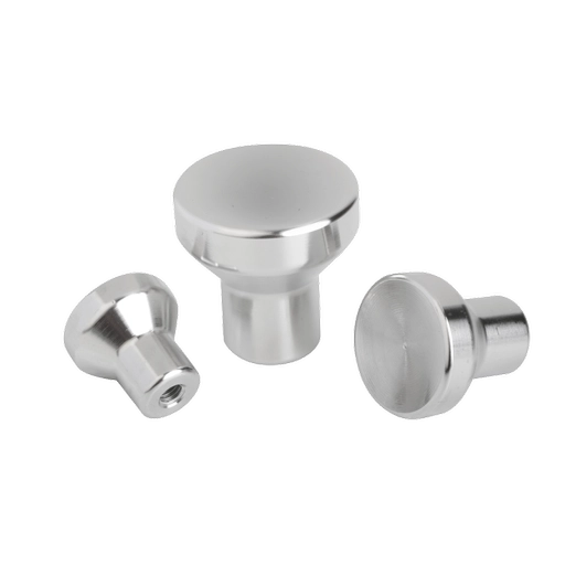 K0250 Inch - Mushroom Knobs In Stainless Steel