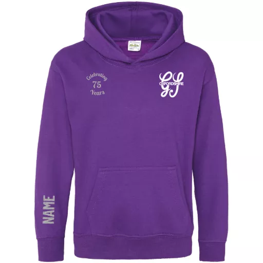 OxfordshireGangShow2027_ChildrensOverheadHoodie_Purple_Silver_Front.png