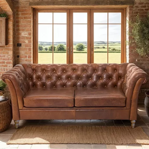 Granby 2 Seater Sofa in Tan