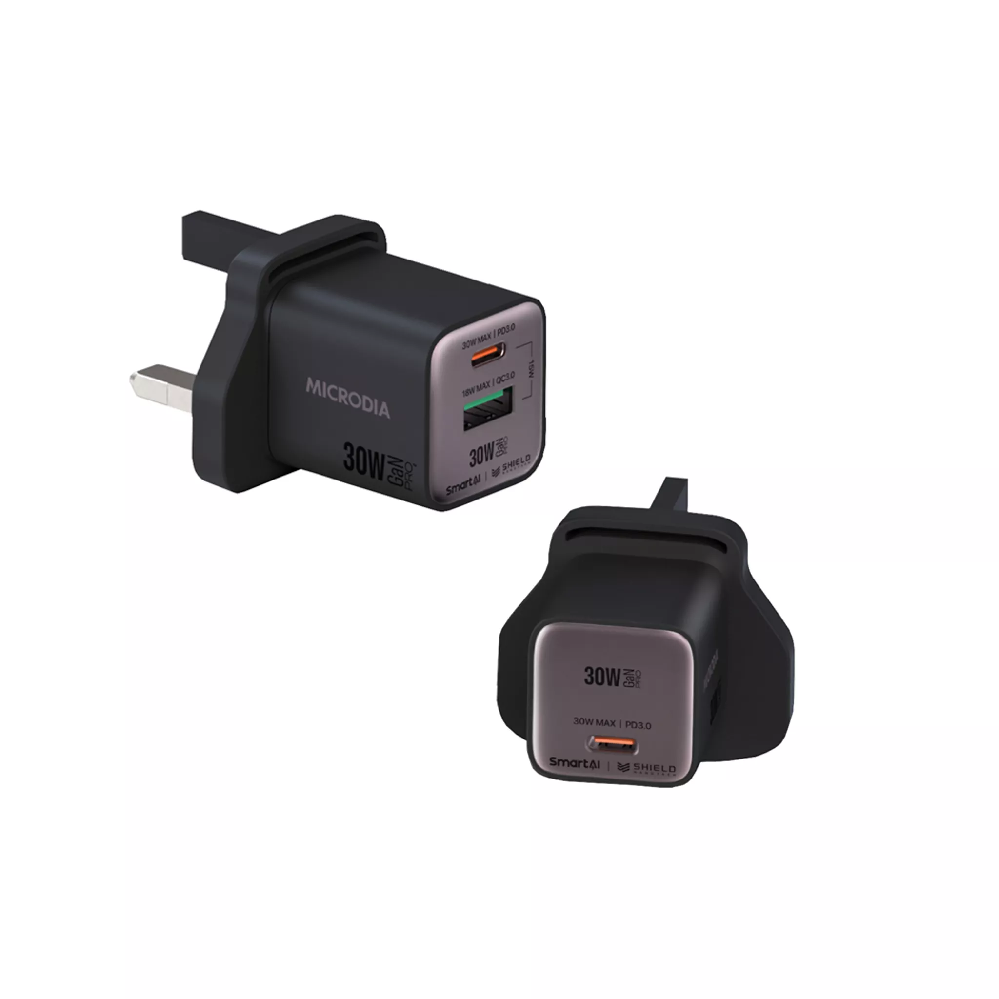 30W GaN Pro Wall Charger, Dual-Port, USB-C in Default