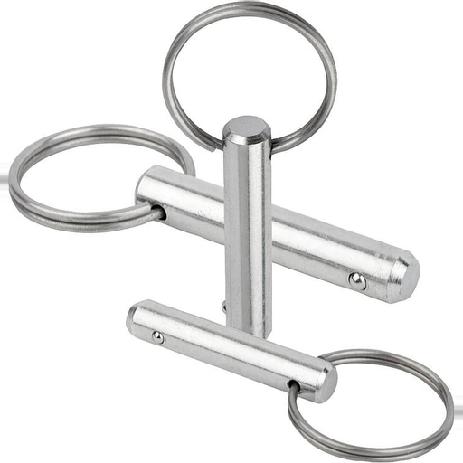Locking Pin With Key Ring. 8mm Pin Diameter. 50mm Clamping Length ...