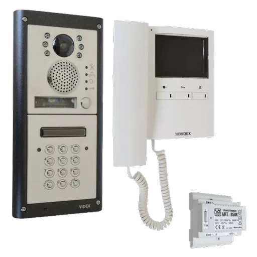 VIDEX 4K Video 1 Way Intercom Kit With Keypad