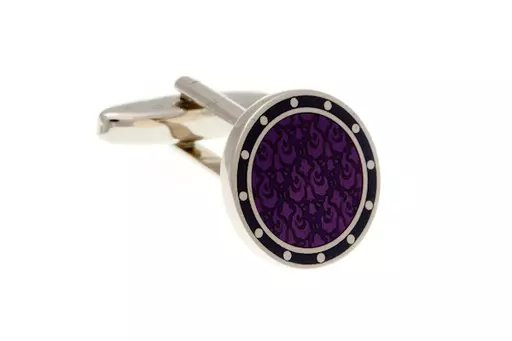 Purple Embossed Cufflinks