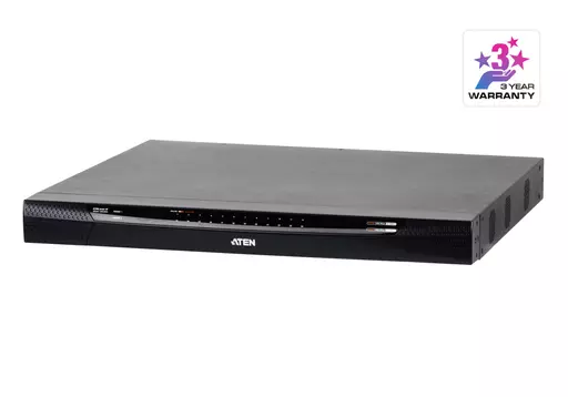 ATEN KN2124VA KVM switch Rack mounting Black, Grey