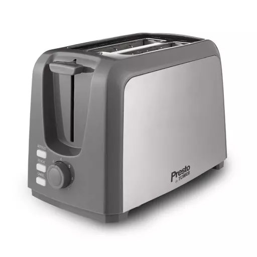 Presto 2 Slice Brushed Stainless Steel Toaster