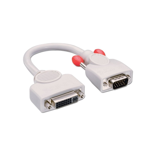 Photos - Cable (video, audio, USB) Lindy 0.2m DVI-I Female  to VGA Male Adapter Cable (Analogue)