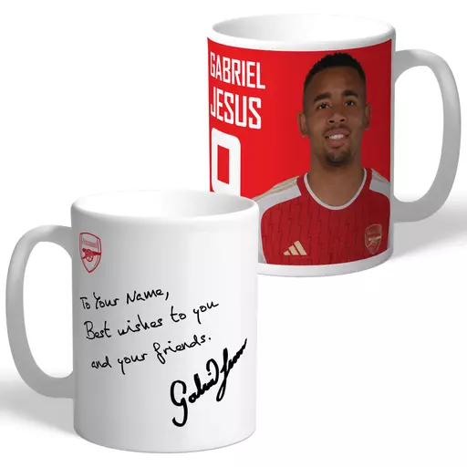 Arsenal FC Jesus Autograph Mug
