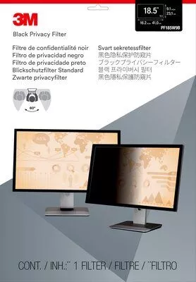 3M PF185W9B display privacy filters Frameless display privacy filter 47 cm (18.5
