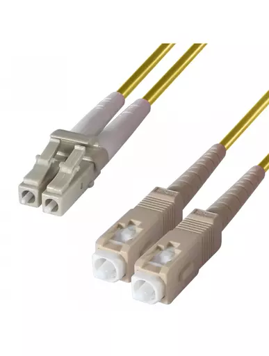 Titan 9-DX-LC-SC-5-YW fibre optic cable 5 m OS2 Yellow