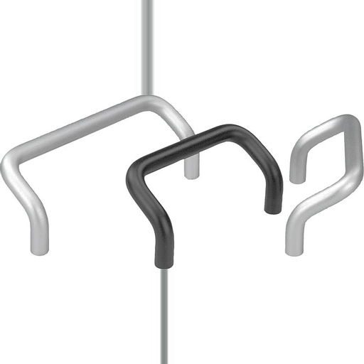 K0219 - Angled Draw-Pull Handles In Aluminium Length 86-180mm