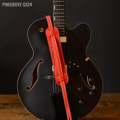 GS24 Rockabilly Guitar Strap - Red