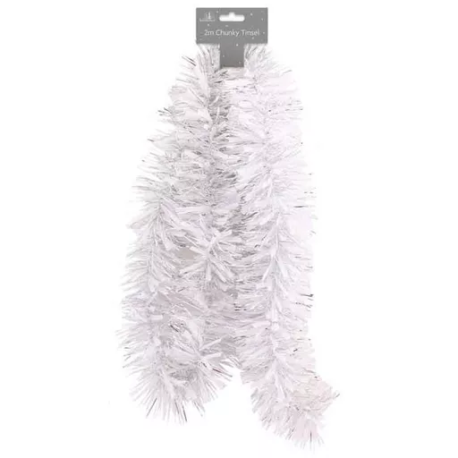 Chunky Tinsel - White