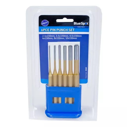 6 PCE Gold Pin Punch Set