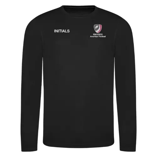 Oxford Brookes University American Football Long Sleeve Cool Tee