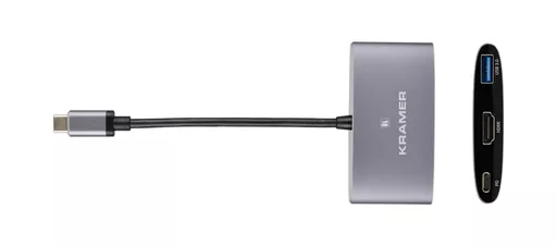 Kramer Electronics KDock-1 Wired USB 3.2 Gen 1 (3.1 Gen 1) Type-C Silver