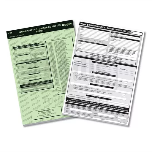 Regin Warning Notice Pad