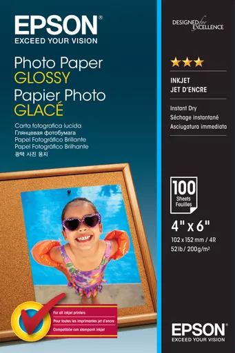 Epson Photo Paper Glossy - 10x15cm - 100 sheets