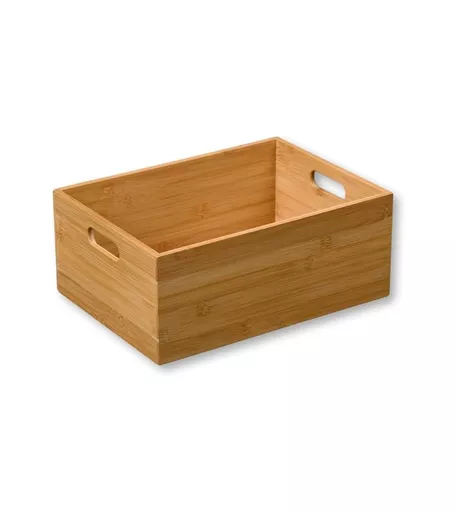 Bamboo Wood Stacking Box - 330mm x 240mm x 135mm