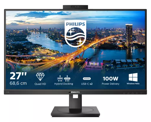 Philips B Line 276B1JH/00 computer monitor 68.6 cm (27") 2560 x 1440 pixels Quad HD LCD Black