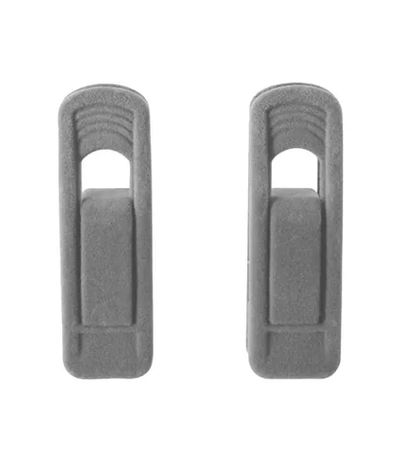 Non-Slip Grey Velvet Clips for Velvet Hangers - Pack of 10