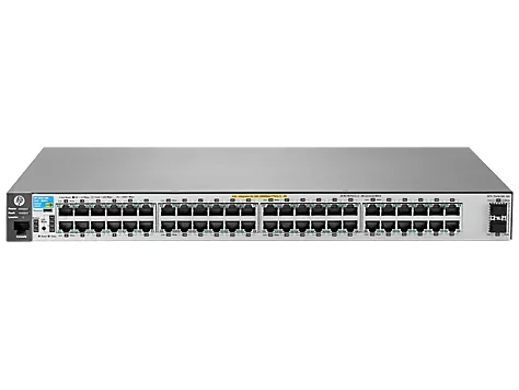 HPE Aruba Networking Aruba 2530-48G-PoE+-2SFP+ Managed L2 Gigabit Ethernet (10/100/1000) Power over Ethernet (PoE) 1U Grey