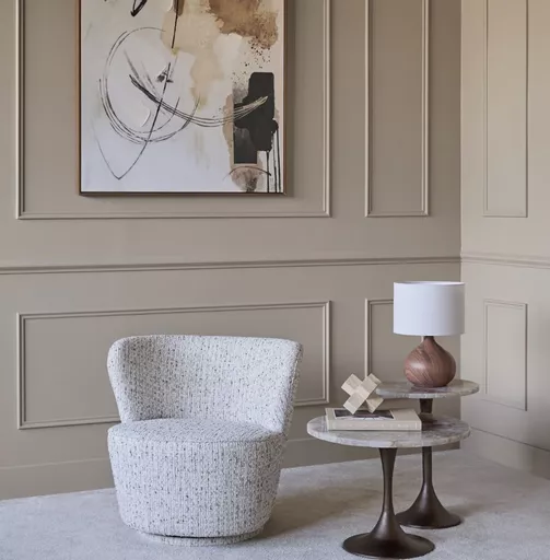 Swivel Chair, Bramley, Textured Velvet