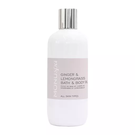 Monuskin Ginger & Lemongrass Bath & Body Oil 300ml