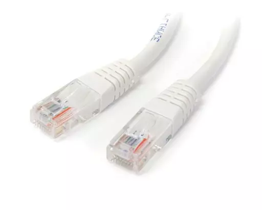StarTech.com 15m Cat5e White Molded RJ45 UTP Cat 5e Patch Cable - 15 m Patch Cord