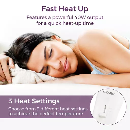 Single Heated Under Blanket with Overheat Protection 122 x 61cm